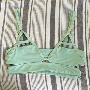 Tavik green swim top
